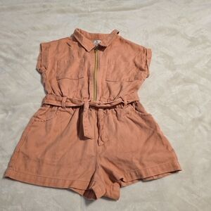 Max Studio Kids Romper in Coral